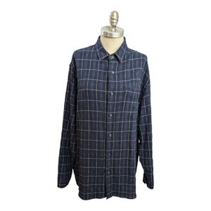 Zara Mens Sz Large Button Down Navy Shirt / Women's Jacket